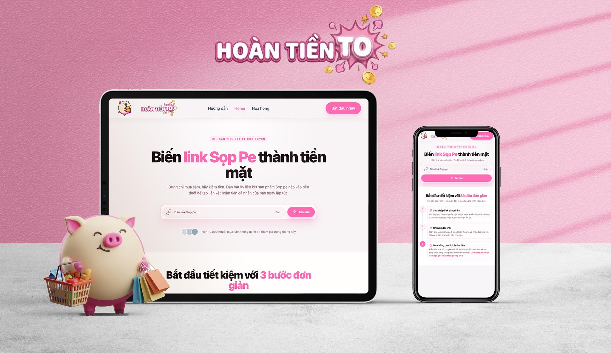 Hoantien.TO – Automatic Cashback Platform